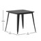 Flash Furniture 31.5 SQ Dining Table Black Poly Top/Black Frame JJ-T14619-80-BKBK-GG - alternate 9